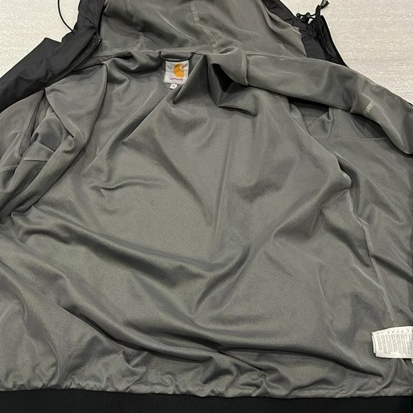 [XL]Carhartt Black Windbreaker with Lining - Picture 8 of 9